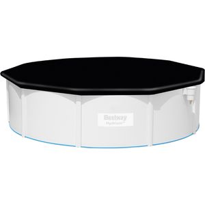 Poolabdeckung Bestway 58249, aus PVC, schwarz, mit Spannseil