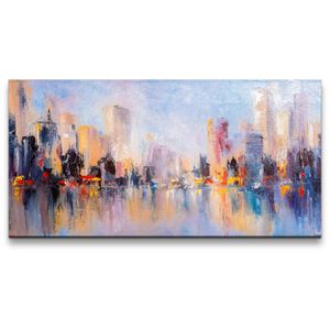 Wandbild Sinus-Art Abstrakte Skyline, 120 x 60 cm