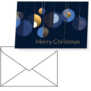 Weihnachtskarte Sigel DS088, Graphic Christmas Balls