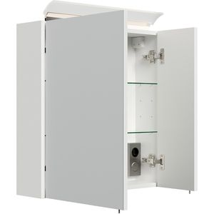 Produktbild für Spiegelschrank Posseik weiß hochglanz