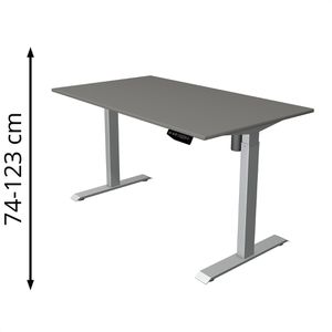Produktbild für Schreibtisch Kerkmann Move 1, graphit / silber