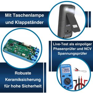 Produktbild für Multimeter PeakTech P 1071, digital, RMS
