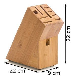 Produktbild für Messerblock Zeller Bamboo 25319
