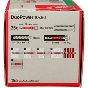 Produktbild für Dübel Fischer 538252, DuoPower 2 Komponenten-Dübel