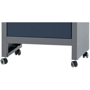 Produktbild für Werkbank Küpper blau, mit Rollen