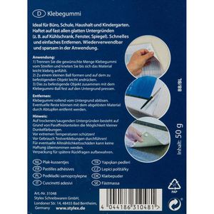 Produktbild für Klebepads Stylex Haftgummi, doppelseitig