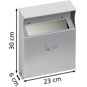 Produktbild für Aschenbecher VAR WH28, 45004, silber, für Outdoor