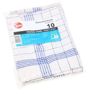 Geschirrtuch Sito Halbleinen, 50 x 70 cm, 10 Stück