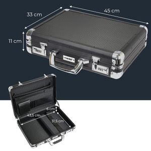 Produktbild für Aktenkoffer HMF 14651-02, schwarz, mit Laptopfach