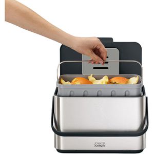 Produktbild für Mülleimer JosephJoseph Collect, silber