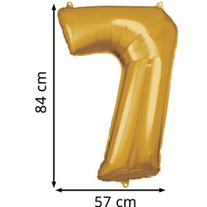 Produktbild für Luftballons Amscan 9906272, Riesenzahl 7, gold