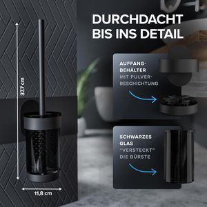 Produktbild für WC-Bürste ovimar Toilettenbürste Finnkona, schwarz