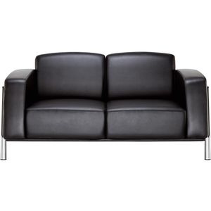 Nowy-Styl Sofa CLASSIC II, 2-Sitzer, Echt Leder, schwarz