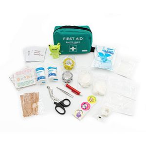 Flexeo Erste-Hilfe-Tasche für Kinder, gefüllt, 47-teilig, mit Tragegriff –  Böttcher AG