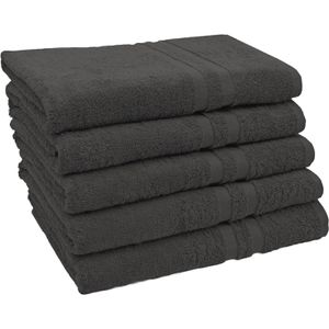 Produktbild für Handtuch Zollner Amalfi Set, graphit, 70 x 140 cm