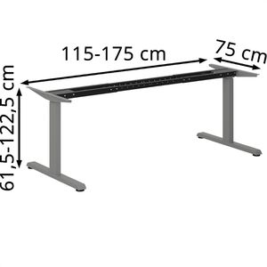 Produktbild für Schreibtischgestell Actiforce 1050 Lite, anthrazit