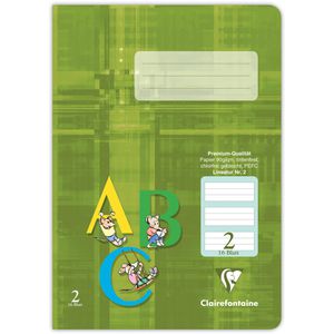 Produktbild für Schulheft Clairefontaine 331552C, Premium, für 2. Klasse, A5