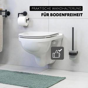 Produktbild für WC-Bürste Bremermann WC-Garnitur PIAZZA, schwarz
