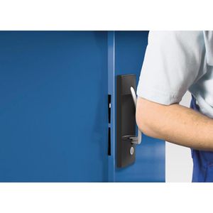 Produktbild für Magazinschrank CP-Möbel Serie 13, grau / blau