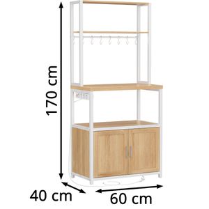 Produktbild für Küchenregal Vasagle KKS058K02, goldeiche