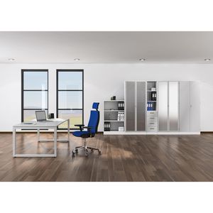 Produktbild für Kleiderschrank Hammerbacher Solid 6200, weiß/eiche