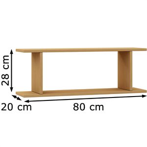 Produktbild für Wandregal VCM Sirola, 912525, buche