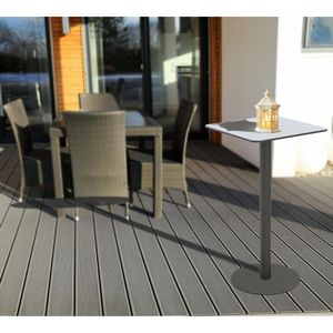 Produktbild für Stehtisch meet-powered-by-PAPERFLOW Cross TRCROS6060H, grau