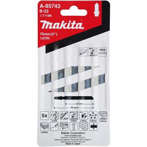 Produktbild für Stichsägeblätter Makita A-85743, B-23