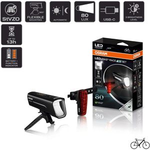 Produktbild für Fahrradlicht OSRAM LEDsBIKE Race 80 Set