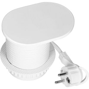 Produktbild für Einbausteckdose Orno GM-9042, weiß, mit 1,9 m Kabel