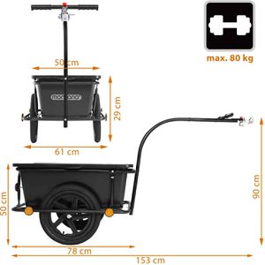 Produktbild für Handwagen Monzana 101987, mit Kasten
