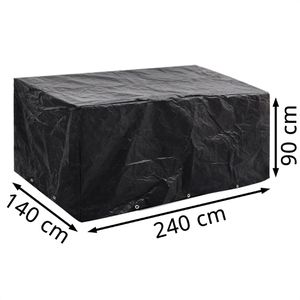 Produktbild für Gartenmöbel-Abdeckung vidaXL 41641, schwarz