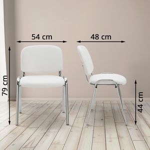 Produktbild für Besucherstuhl CLP Ken Chrom, 152606902, stapelbar