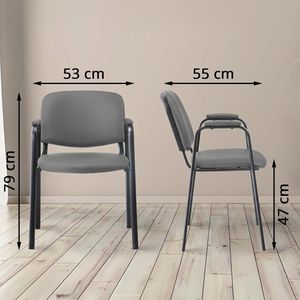 Produktbild für Besucherstuhl CLP Ken PRO, 151795908, stapelbar