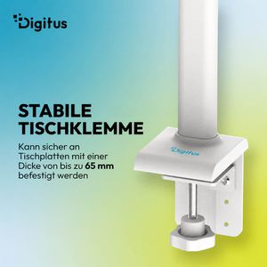 Produktbild für Schreibtischlampe Digitus DA-90491, weiß, LED, dimmbar