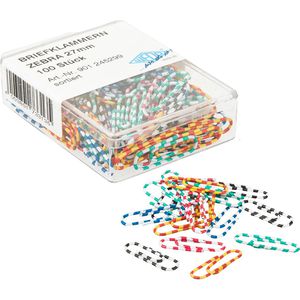 Produktbild für Büroklammern Wedo 901245299, Zebra, 27mm