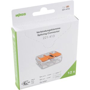 Produktbild für Verbindungsklemme Wago Compact, 221-413/995-012, 3 Leiter