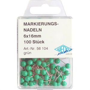 Produktbild für Markierungsnadeln Wedo 56104, grün