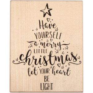 Motivstempel Rayher 29143000 Christmas Tree, aus Holz