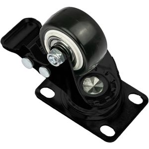 Produktbild für Möbelrolle HMF 6710, mit Anschraubplatte, 4 Stück
