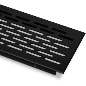 Lüftungsgitter SO-TECH 123871, schwarz, Aluminium