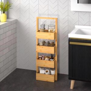 Produktbild für Badregal CASARIA 107922, aus Bambus, braun