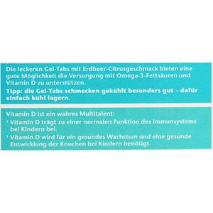 Produktbild für Omega-3 Doppelherz aktiv + Vitamin D3, Kids, 27 Gel-Tabs