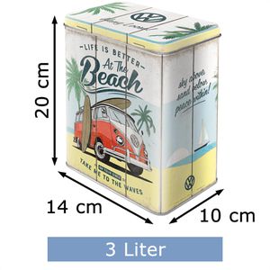 Produktbild für Vorratsdose Nostalgic-Art VW Bulli Beach L