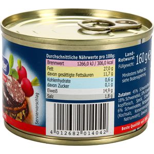 Produktbild für Wurstkonserve Halberstädter Landrotwurst