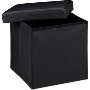 Sitzhocker Relaxdays mit Stauraum, bis 300 kg