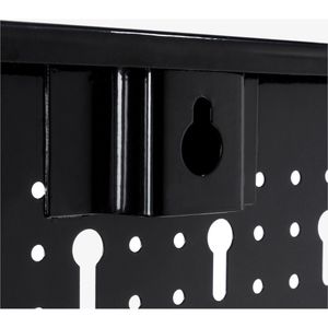 Produktbild für Werkzeugwand Arebos 3-teilig, schwarz, aus Metall