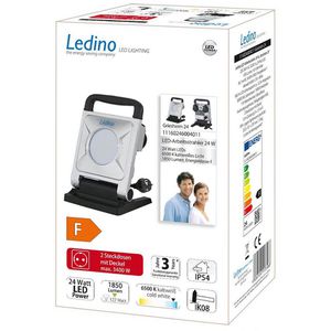 Produktbild für Baustrahler Ledino Griesheim 24, LED, Netzbetrieb, 1,8 m Kabel