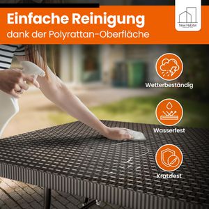 Produktbild für Bierzeltgarnitur NewHabitat 59471, anthrazit