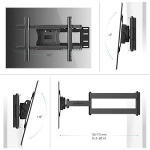 Produktbild für TV-Wandhalterung Onkron M7L-B, bis 68 kg